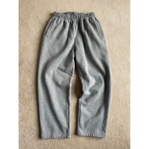 Plain Gray Sweatpants Men's Small Women's Medium Lounge Pants Elastic Waist